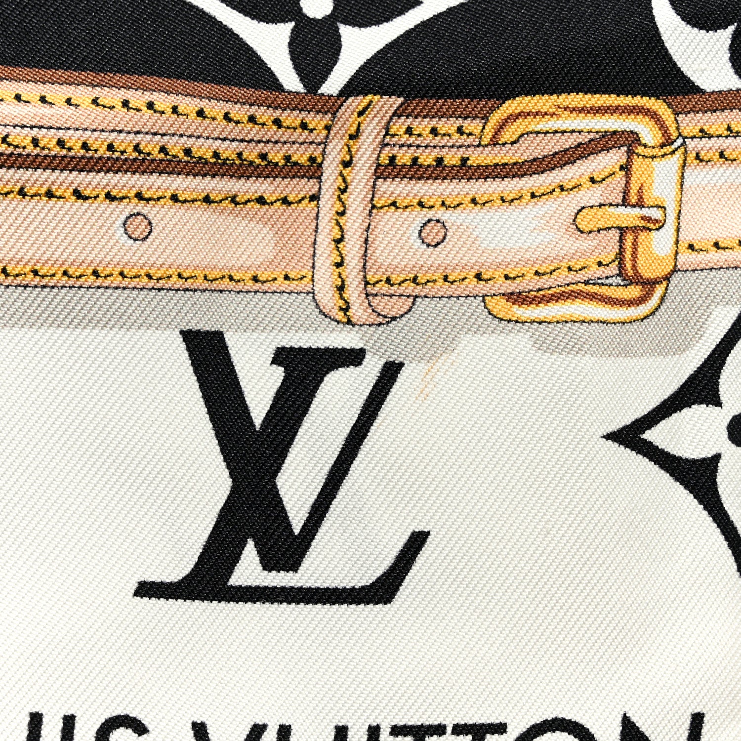 Louis Vuitton Silk Monogram Confidential Bandeau Black 7 of 7