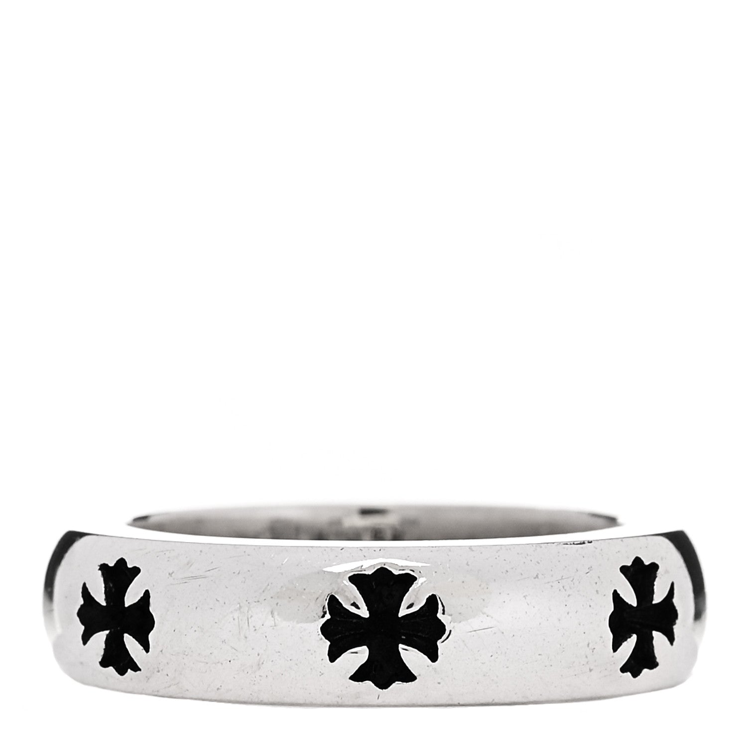 アクセサリー CHROME HEARTS NGTV SPACE RING CH PLUS Chrome Hearts Sterling Silver Negative CH Plus Ring 49 5 1948149