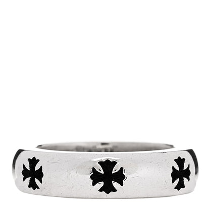 Chrome Hearts Sterling Silver Negative CH Plus Ring 49 5 3 of 5