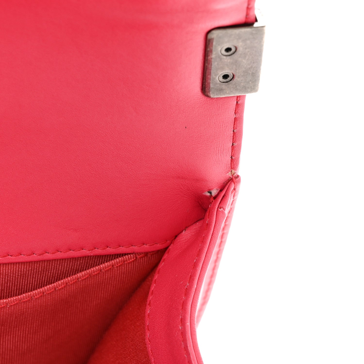 Chanel Patent Calfskin Enamel Quilted Medium Boy Flap Dark Pink 11 of 12