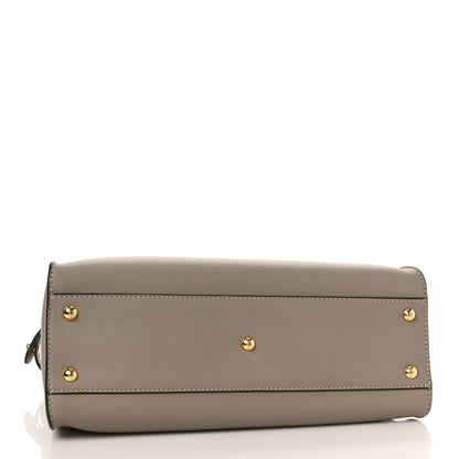 Fendi Vitello Seta Plexiglass Tortoise Medium Peekaboo Iconic Satchel Tortora 4 of 8
