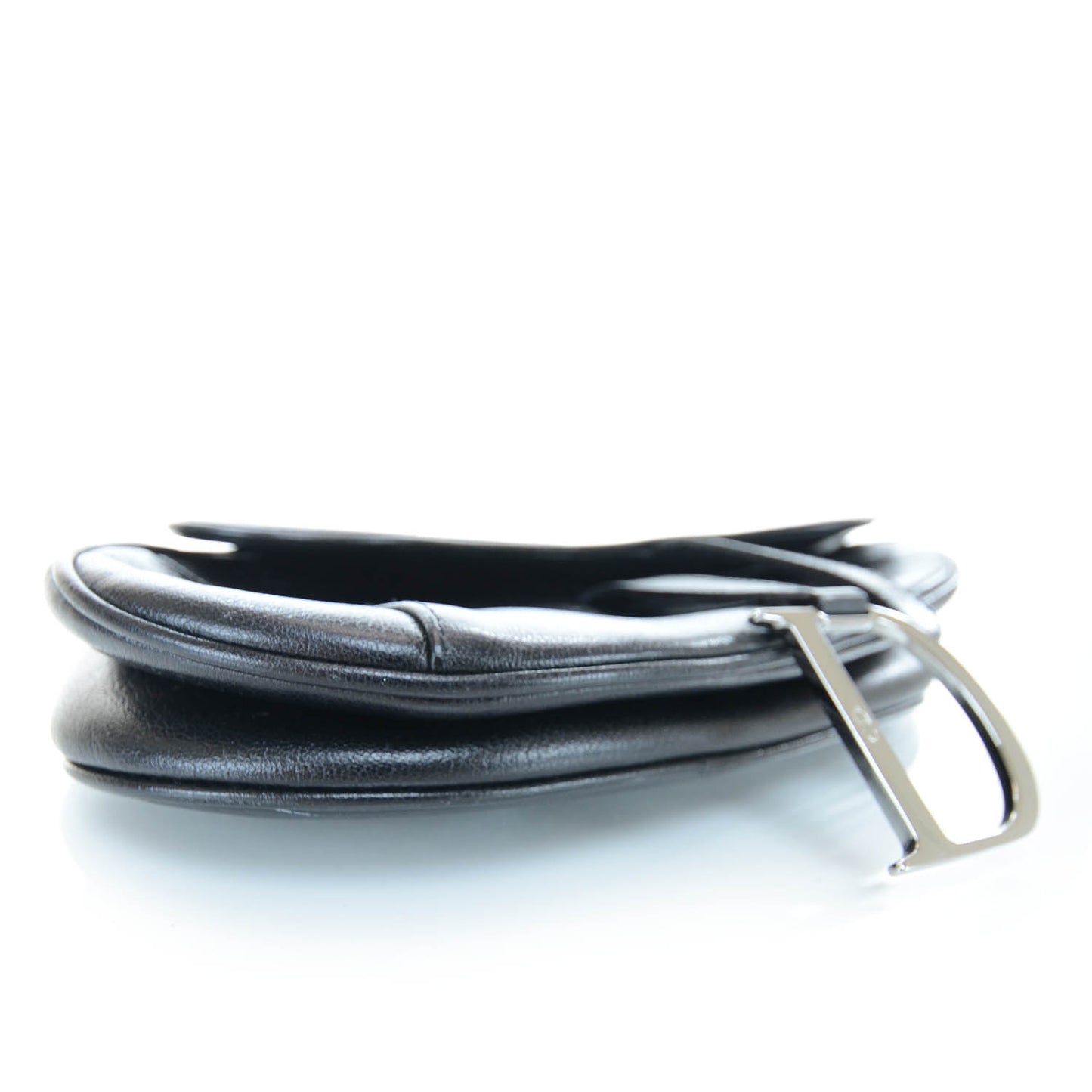 Leather Saddle Bag Black