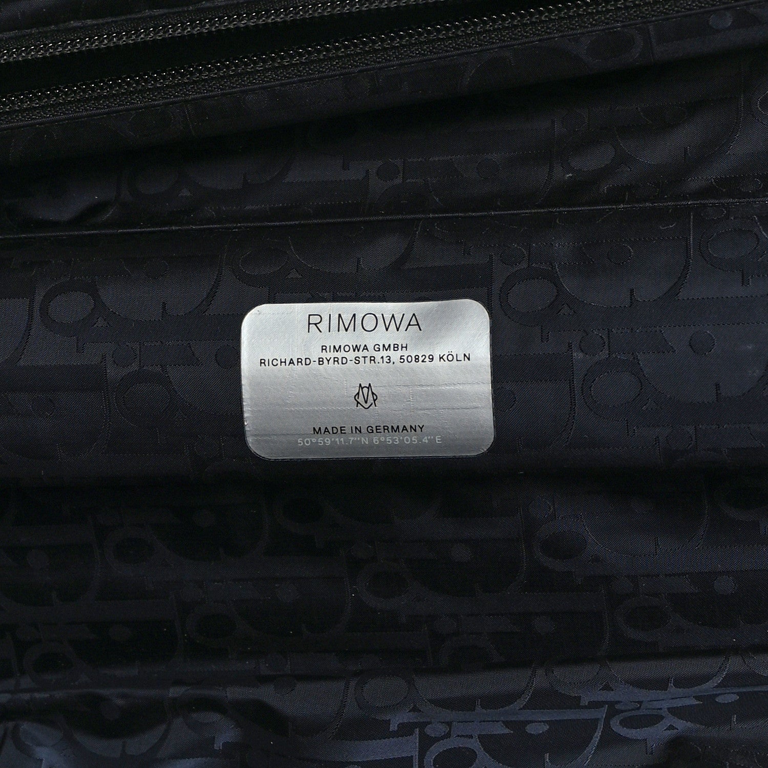 Christian Dior X RIMOWA Aluminum Gradient Cabin Luggage Black 5 of 11