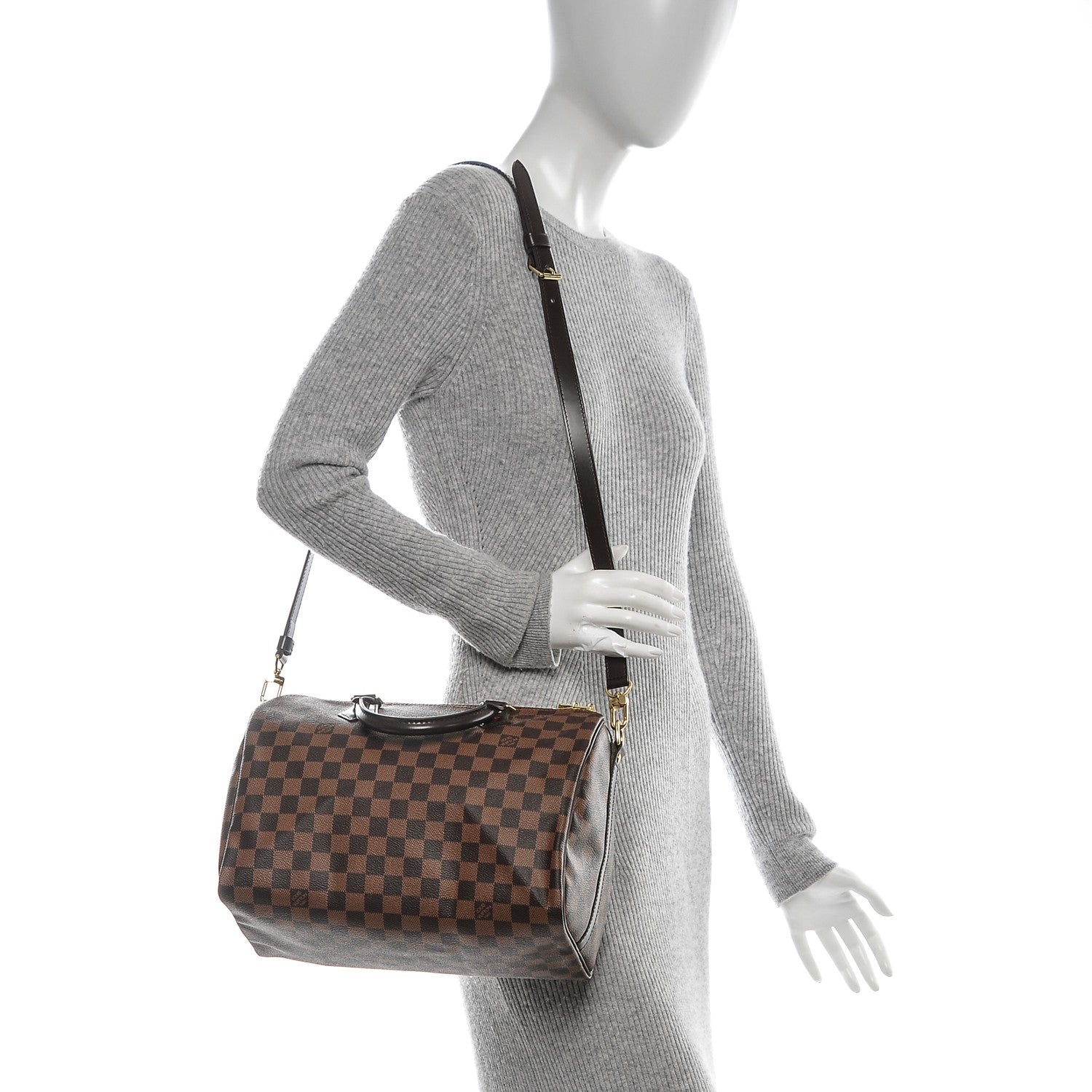 Louis Vuitton Damier Ebene Speedy Bandouliere 30 2 of 6