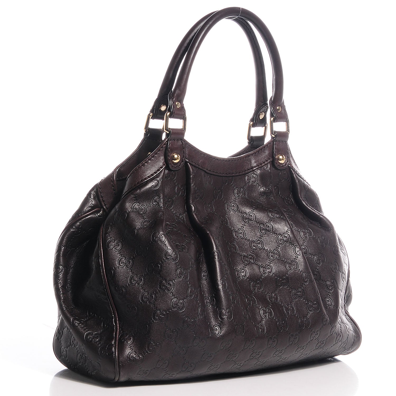 Gucci Guccissima Medium Sukey Tote Chocolate 3 of 7