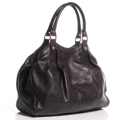 Gucci Guccissima Medium Sukey Tote Chocolate 3 of 7
