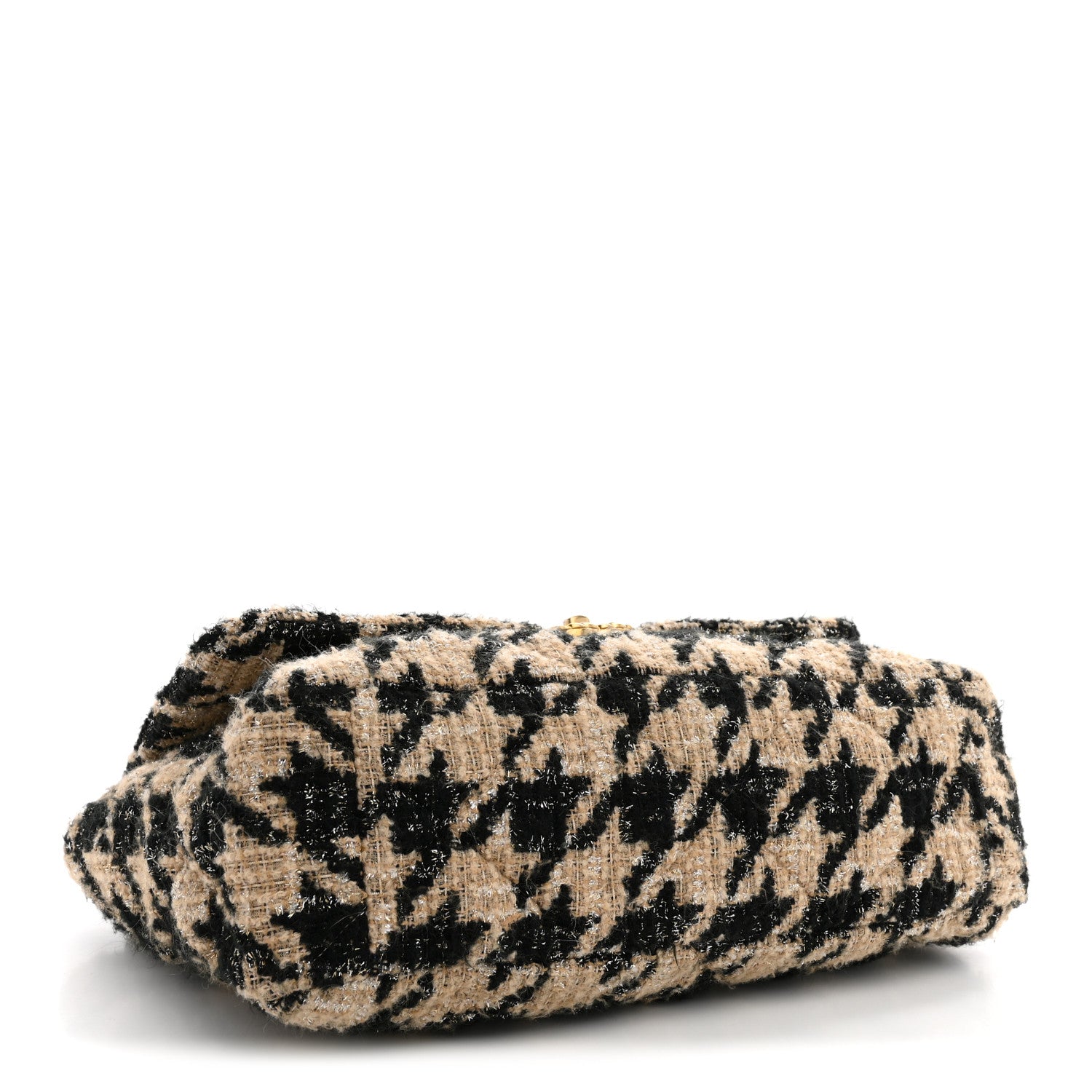 Chanel Tweed Maxi Chanel 19 Flap Beige Black 4 of 10