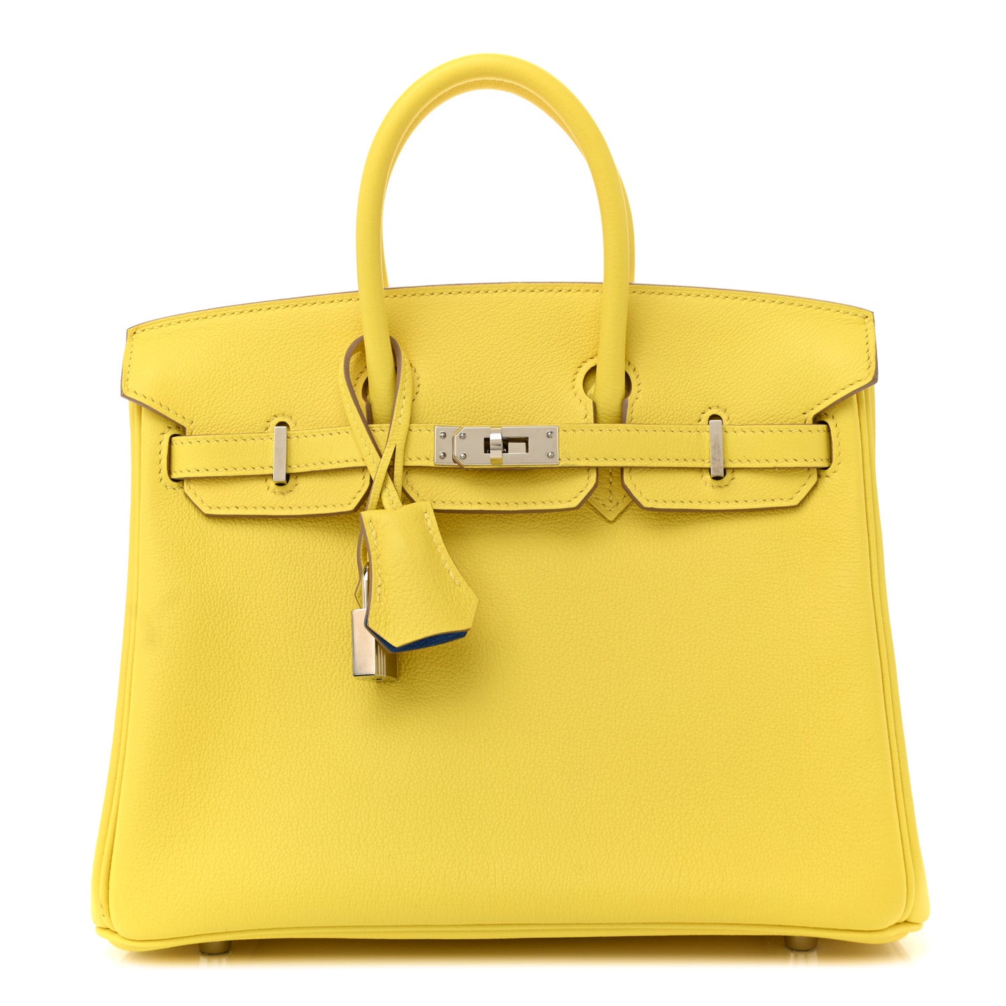 Taurillon Novillo Verso Birkin 25 Lime Bleuet