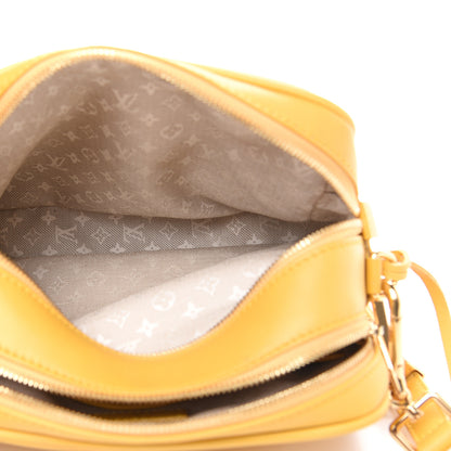 Louis Vuitton Supple Calfskin Paname Take Off Flight Bag Yellow 5 of 11