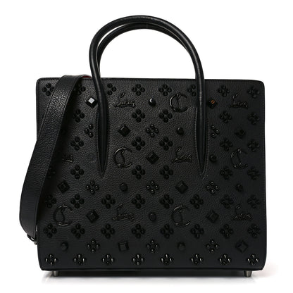 Christian Louboutin Calfskin Spikes Loubinthesky Medium Paloma Black 1 of 8