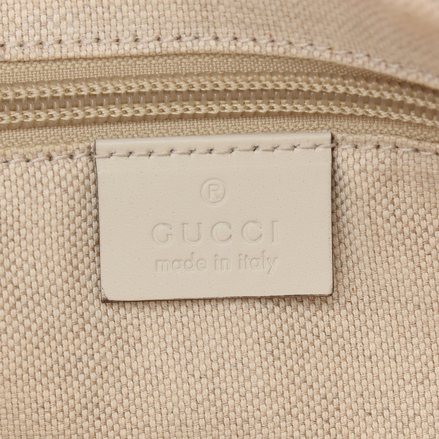 Gucci Canvas Flora Knight Small Zippered Tote White 6 of 9