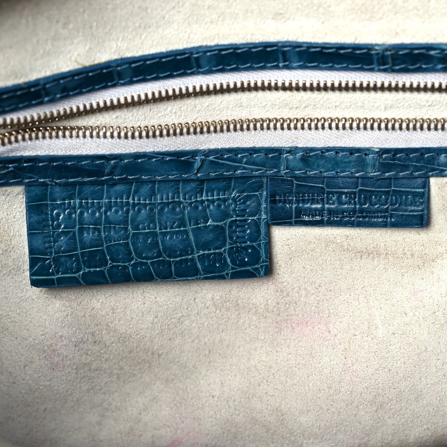 Nancy Gonzalez Crocodile Satchel Blue 5 of 9