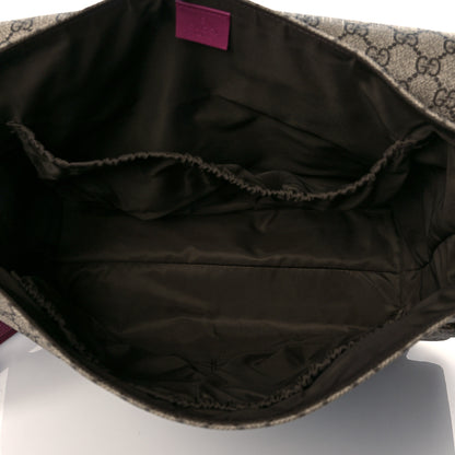 Gucci GG Plus Monogram Messenger Diaper Bag Fuchsia 6 of 12