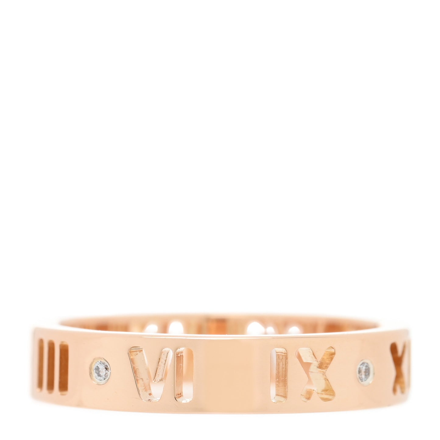 18K Yellow Gold Diamond Atlas Pierced Ring 47 4