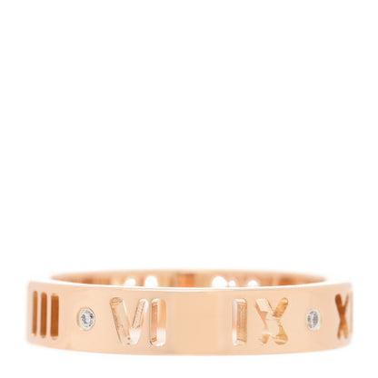 Tiffany 18K Yellow Gold Diamond Atlas Pierced Ring 47 4 3 of 4