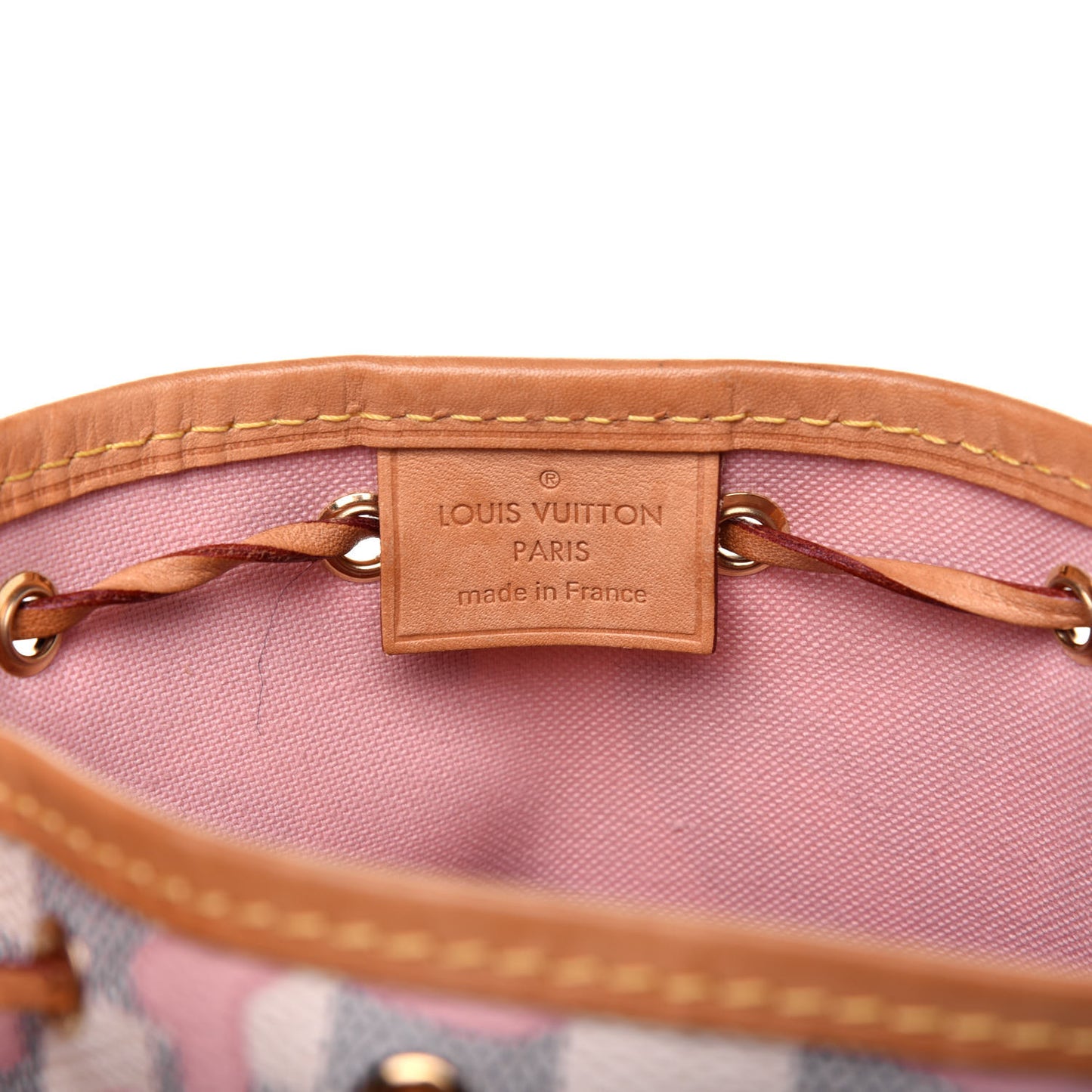 Damier Azur Tahitienne Nano Noe Rose Ballerine