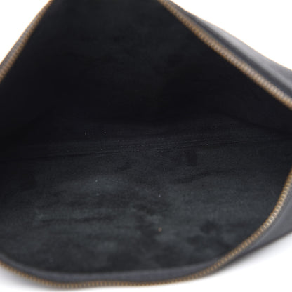 Gucci Pebbled Calfskin Medium Logo Portfolio Clutch Black 4 of 10