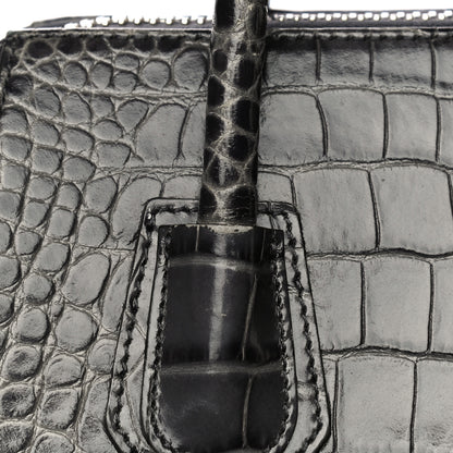 Givenchy Calfskin Crocodile Embossed Small Antigona Storm Grey 17 of 20