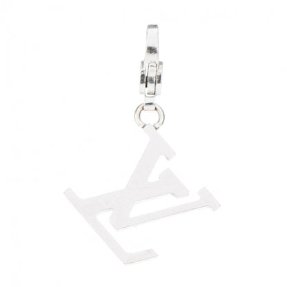 Louis Vuitton 18K White Gold LV Initiales Charm 1 of 4