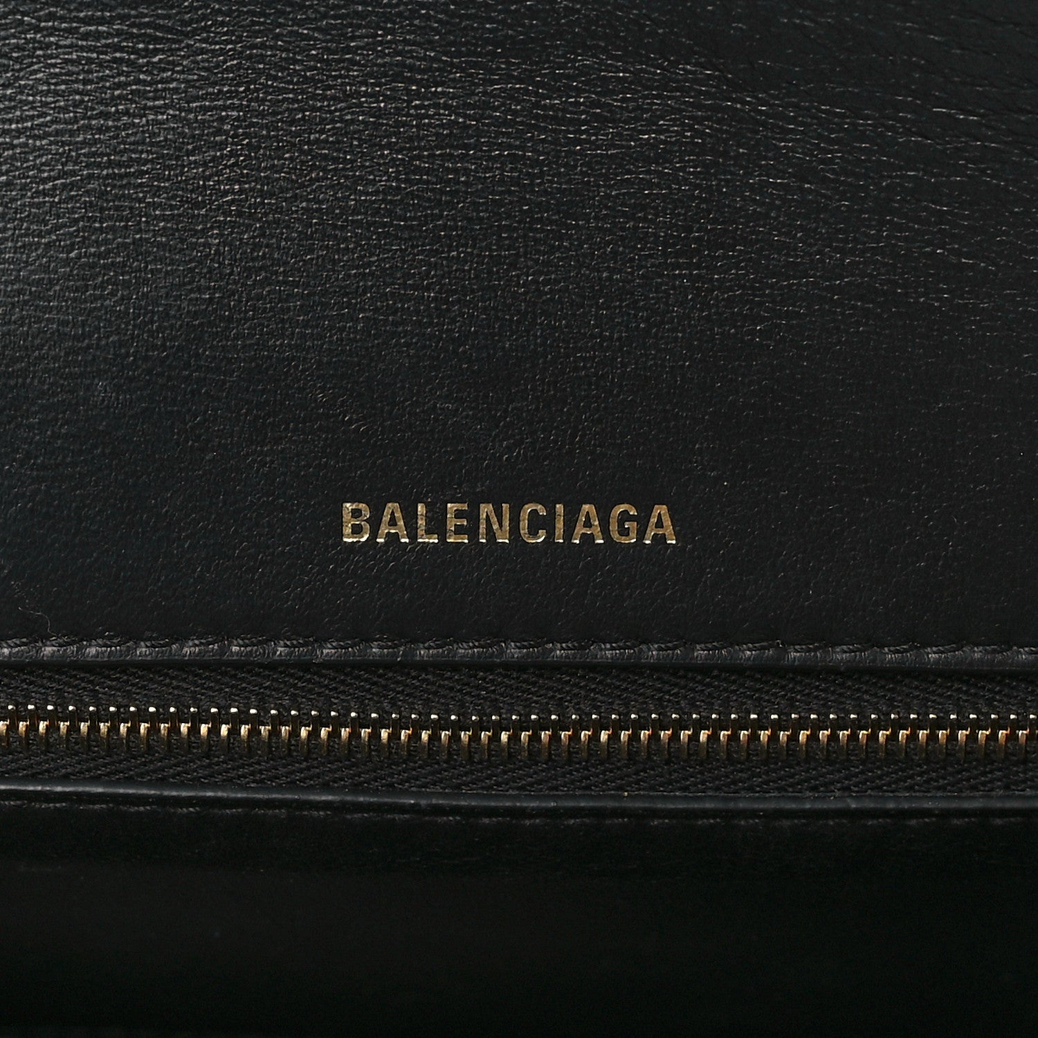 Balenciaga Shiny Box Calfskin Medium Hourglass Top Handle Bag Black 6 of 10