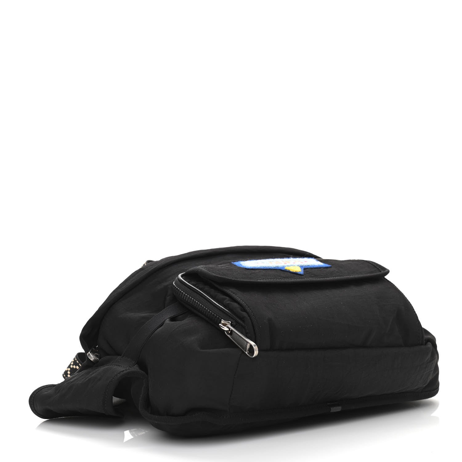 Gucci Nylon 80s Logo Patch Belt Bag Black 4 of 11