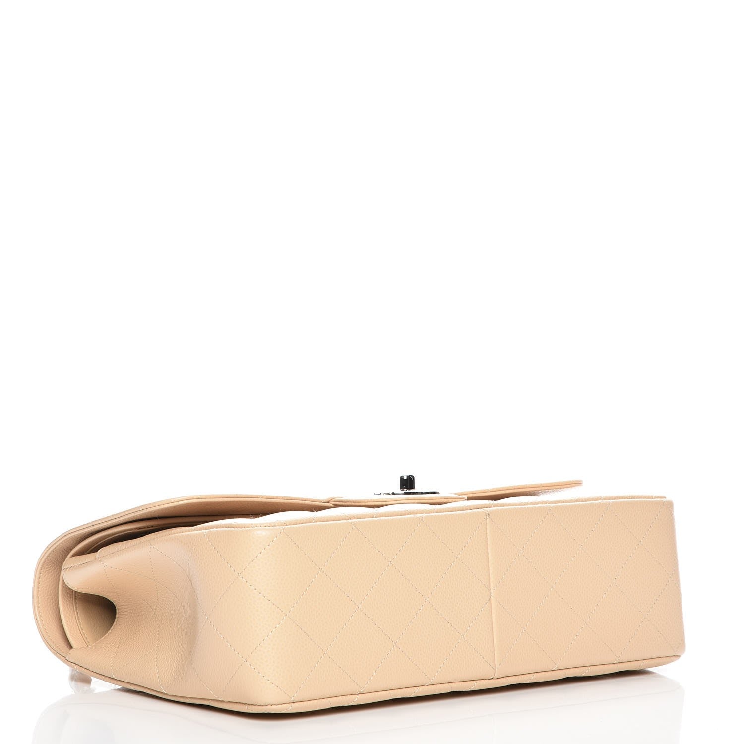 Chanel Caviar Quilted Jumbo Double Flap Beige Clair 5 of 8