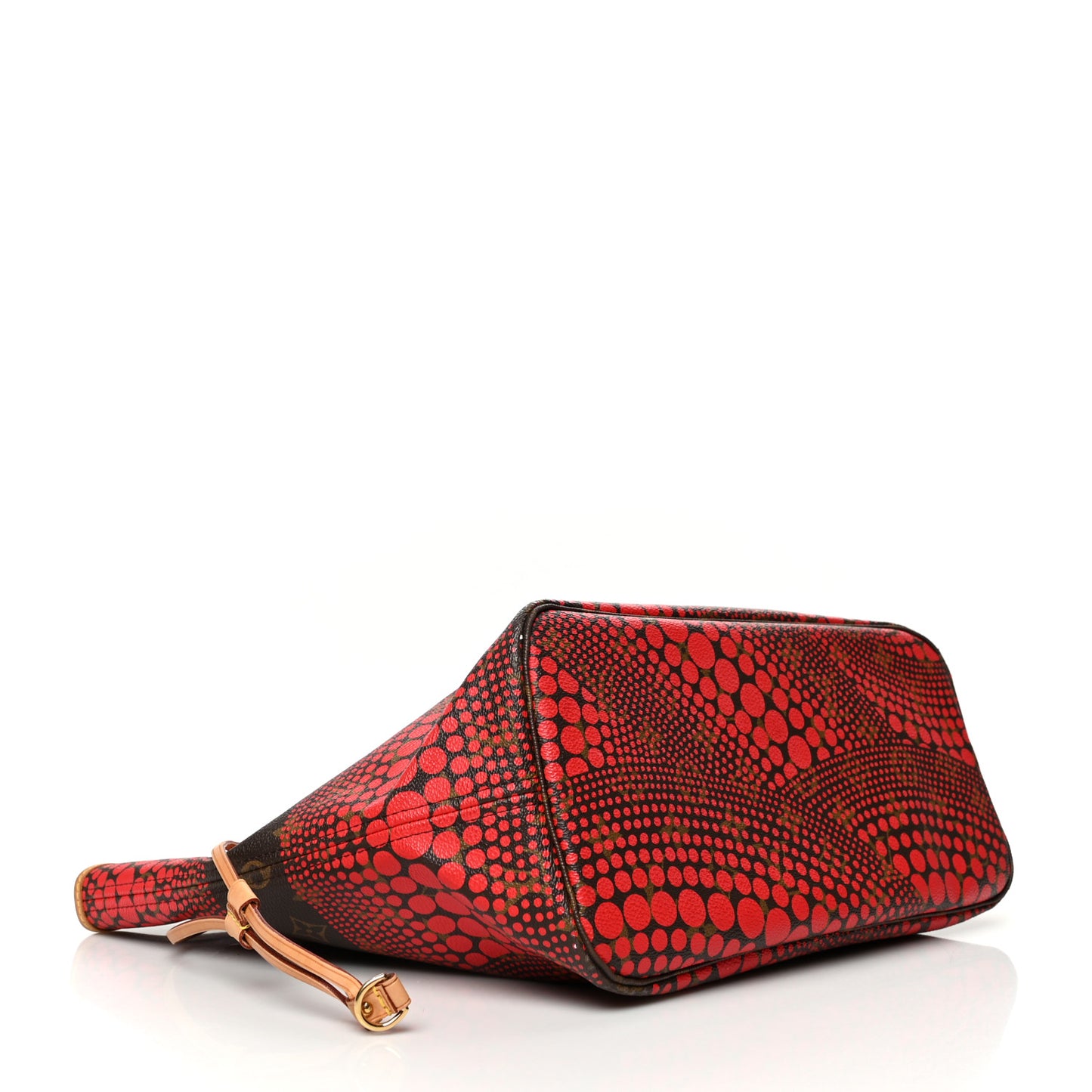 Monogram Kusama Waves Neverfull MM Red