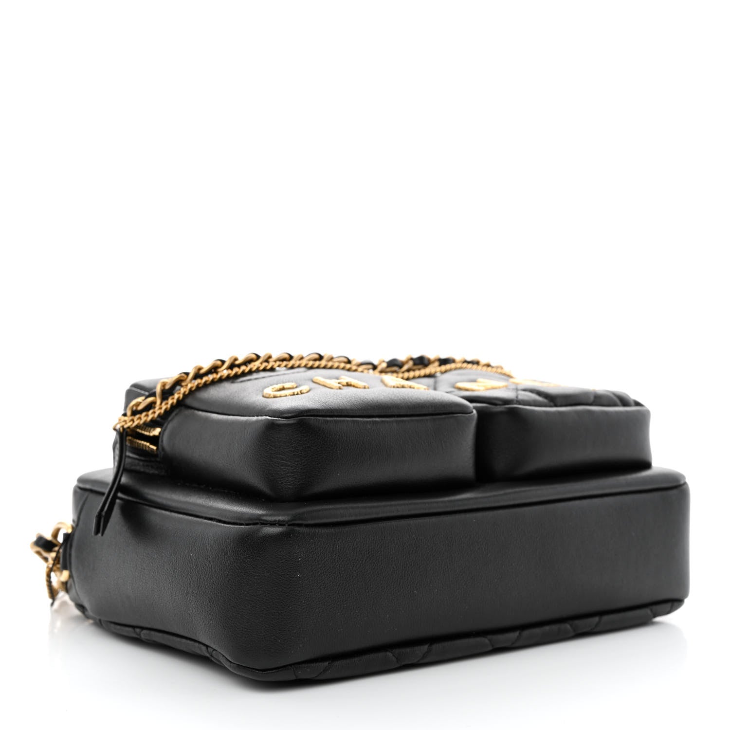 Chanel Calfskin Quilted Small Camera Case Black 4 of 14