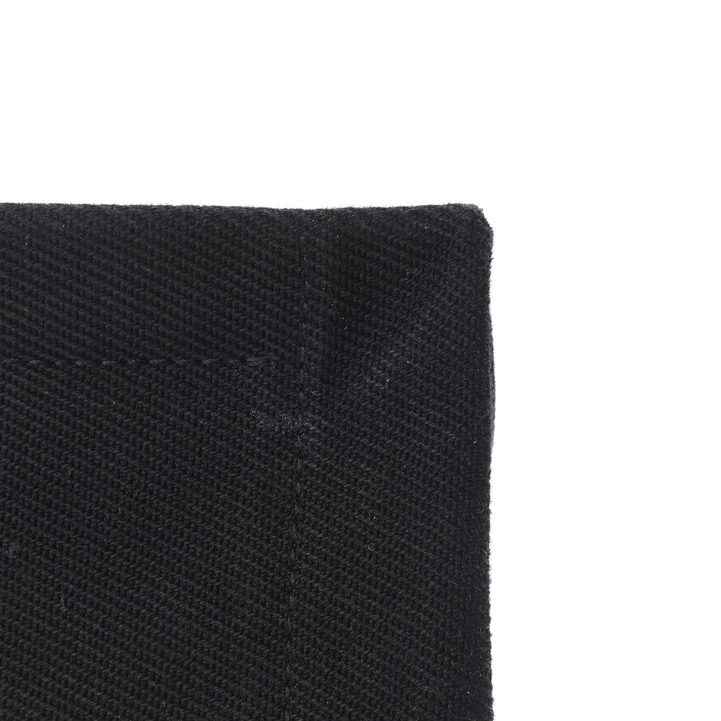 Linen Calfskin Rive Gauche Tote Black