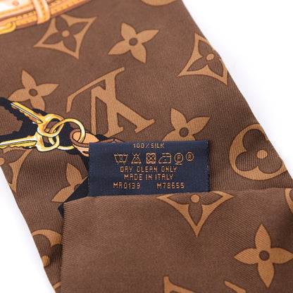 Louis Vuitton Silk Monogram Confidential Bandeau Brown 3 of 4