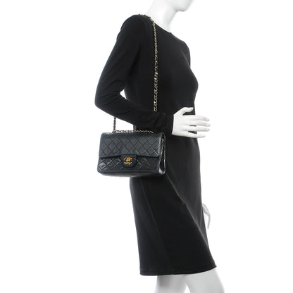 Chanel Lambskin Quilted Small Double Flap Black 2 of 17