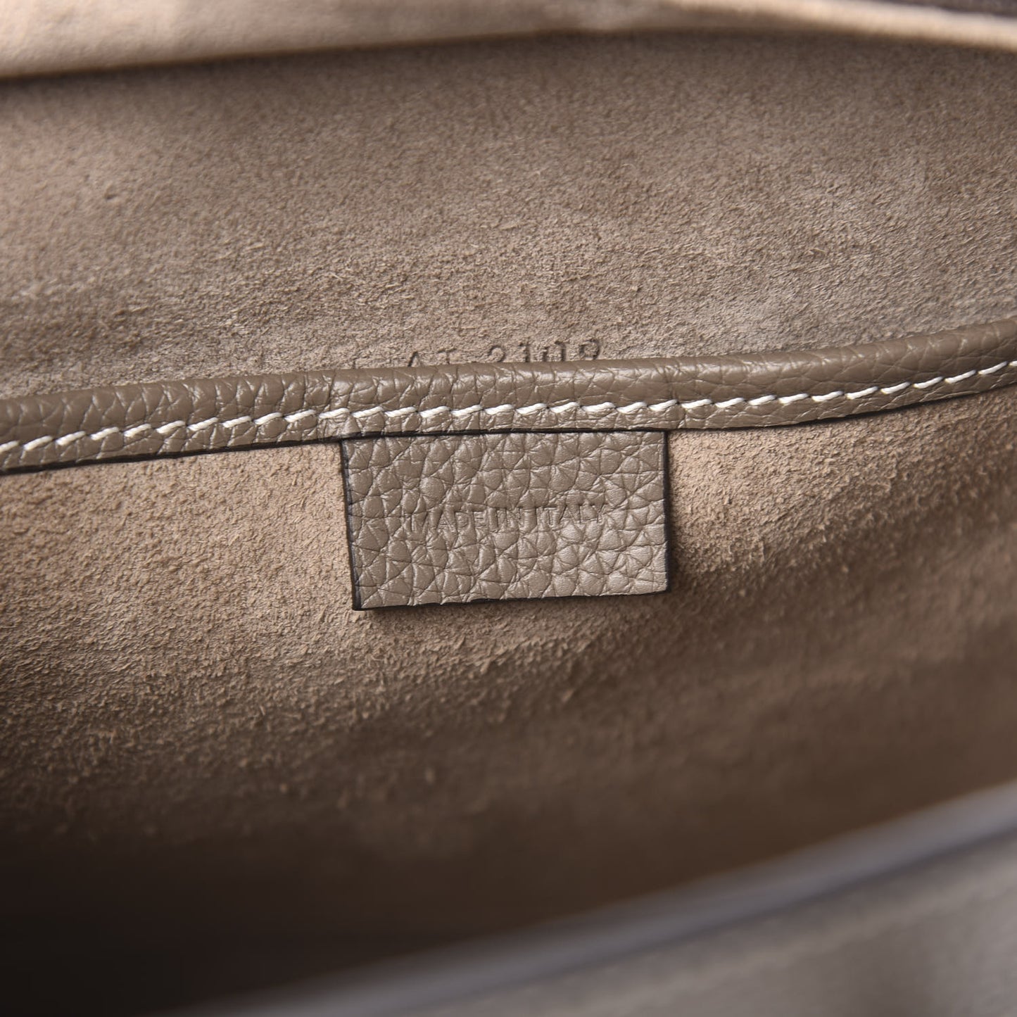 Drummed Calfskin Nano Luggage Souris