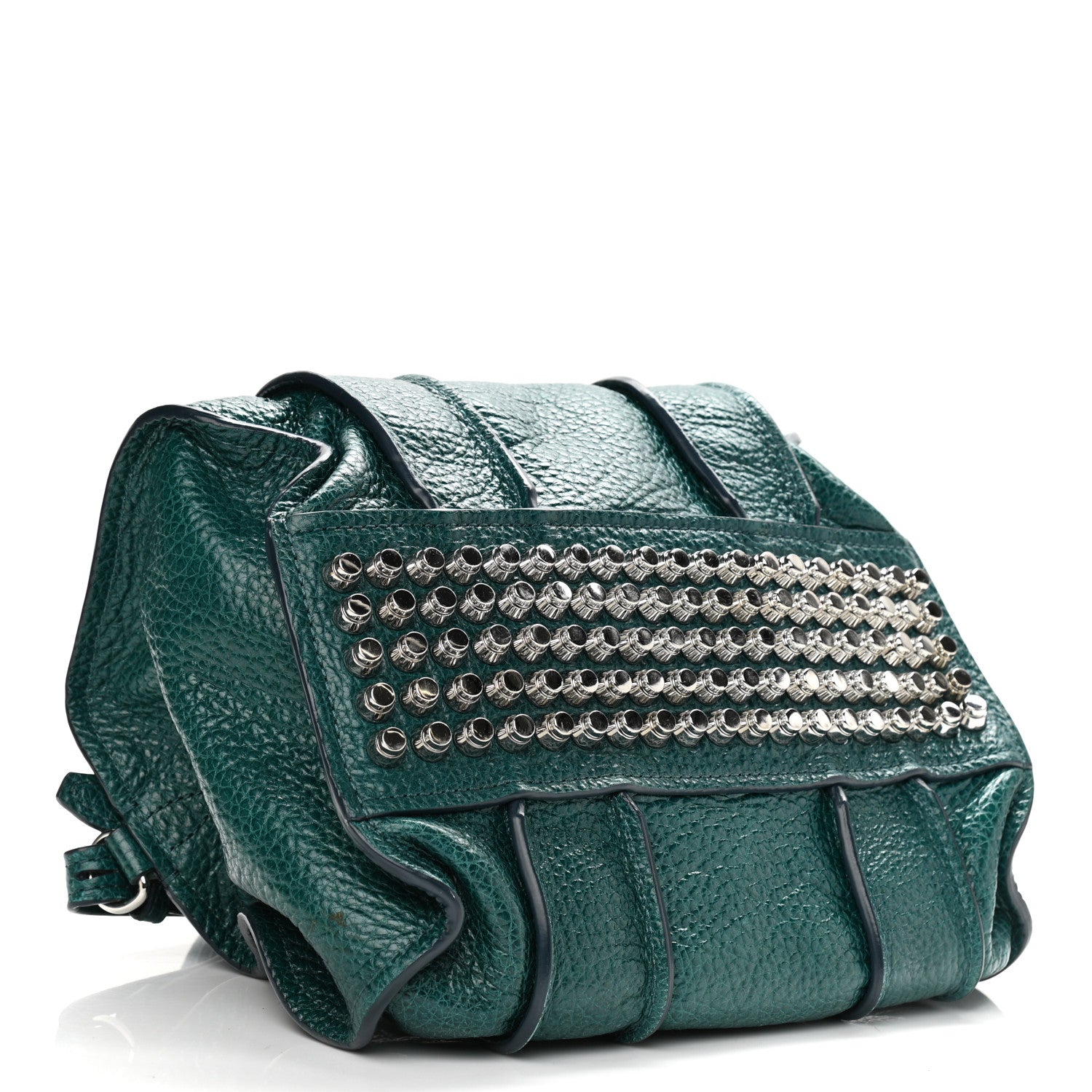 Alexander Wang Pebbled Lambskin Inside Out Rocco Dark Mosaic Rhodium Hardware 4 of 9