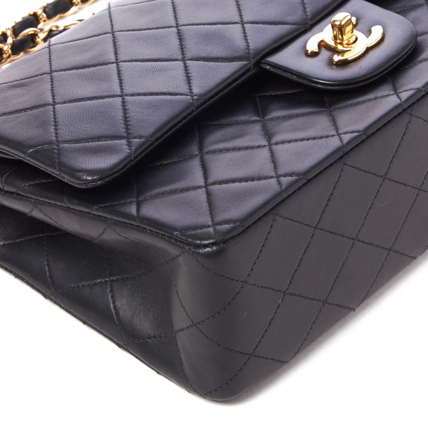 Chanel Lambskin Quilted Medium Double Flap Black 5 of 9