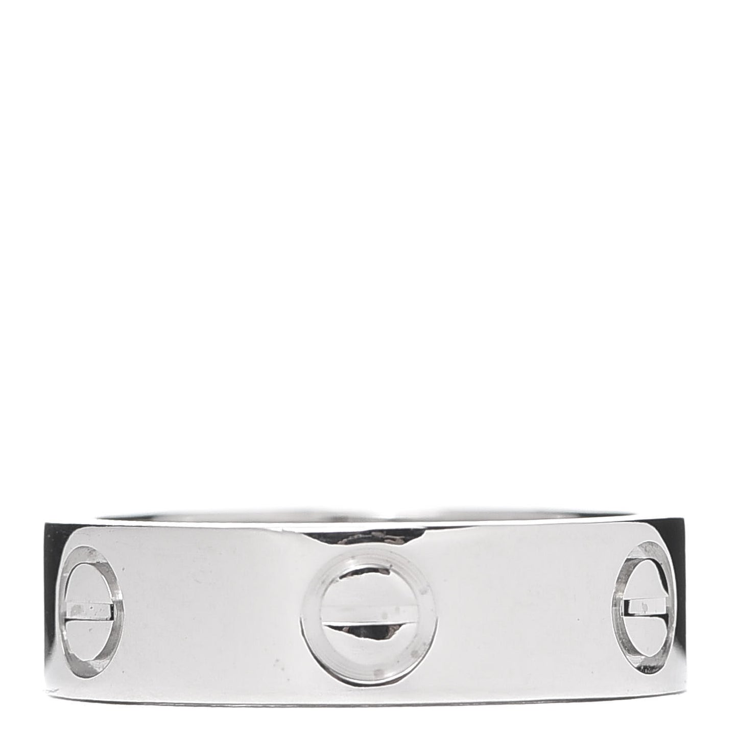 18K White Gold 5.5mm LOVE Ring 53 6.25
