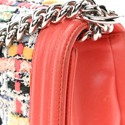 Chanel Lambskin Tweed Medium Boy Flap Coral 15 of 17