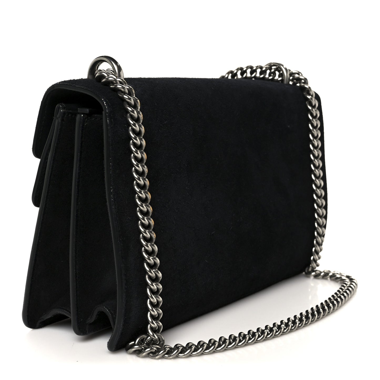 Suede Small Dionysus Shoulder Bag Black