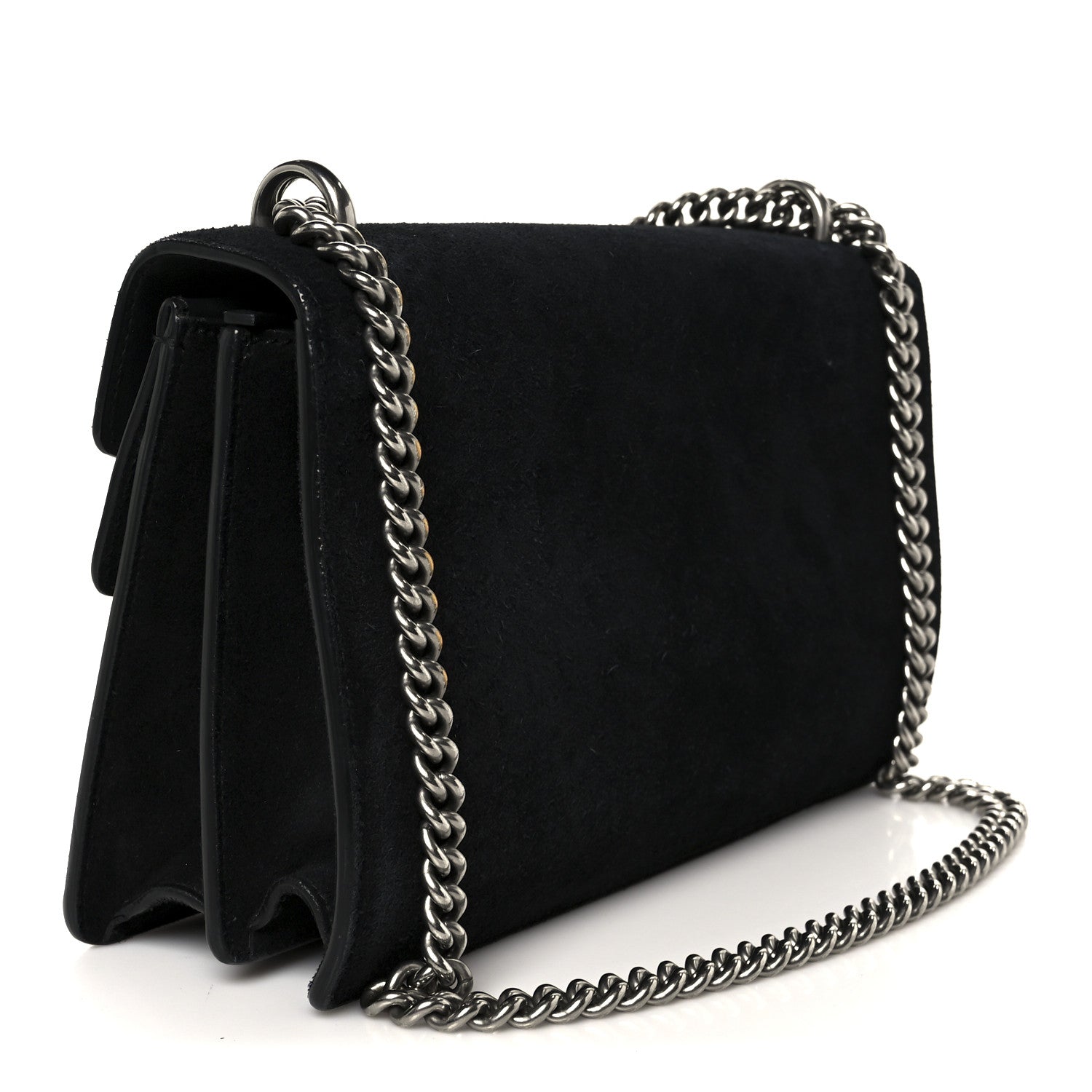 Gucci Suede Small Dionysus Shoulder Bag Black 3 of 10