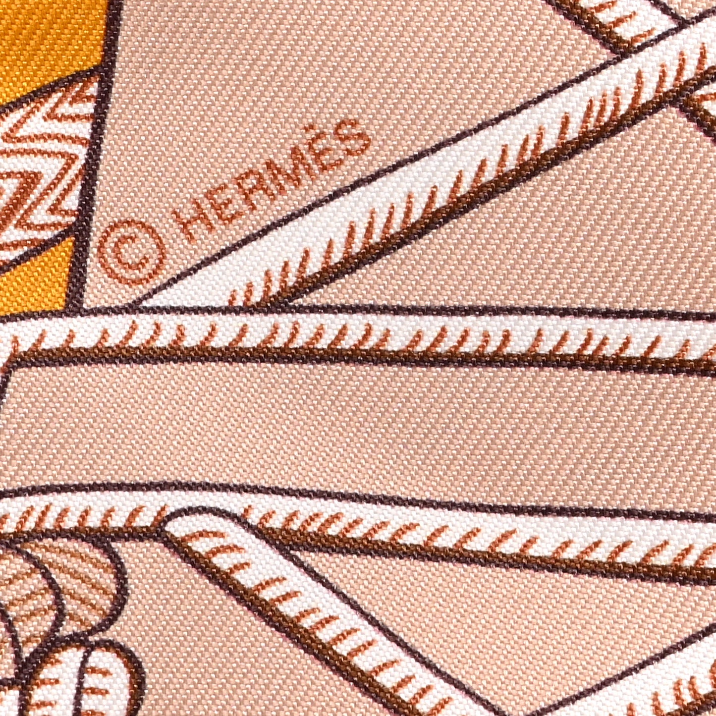 Silk Zouaves Et Dragons Twilly Acajou Curry Camel