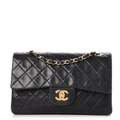 Chanel Lambskin Quilted Small Double Flap Black 1 of 9