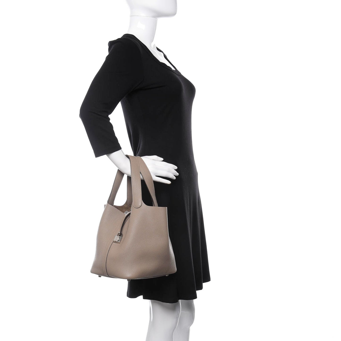 Taurillon Clemence Picotin Lock 22 MM Gris Asphalte