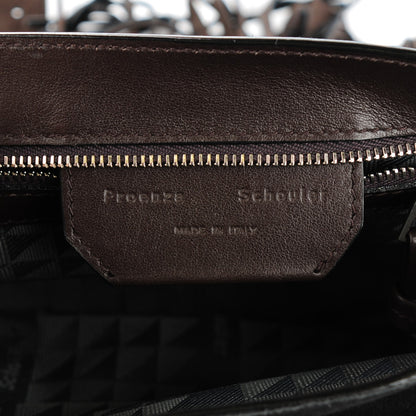 Proenza Schouler Suede Fringed PS1 Crossbody Pouch Messenger Black 7 of 9
