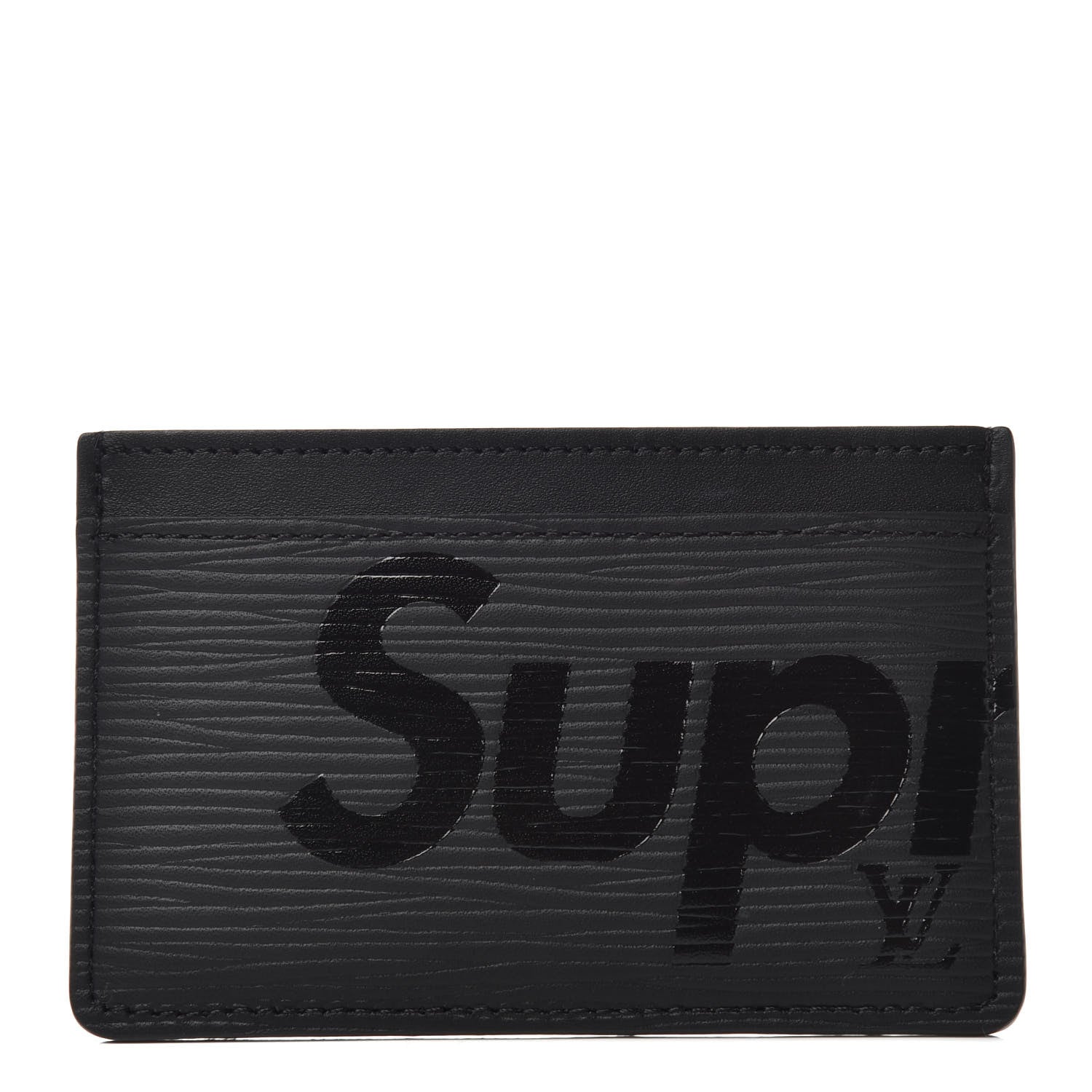 Louis Vuitton X SUPREME Epi Card Holder Black 1 of 5