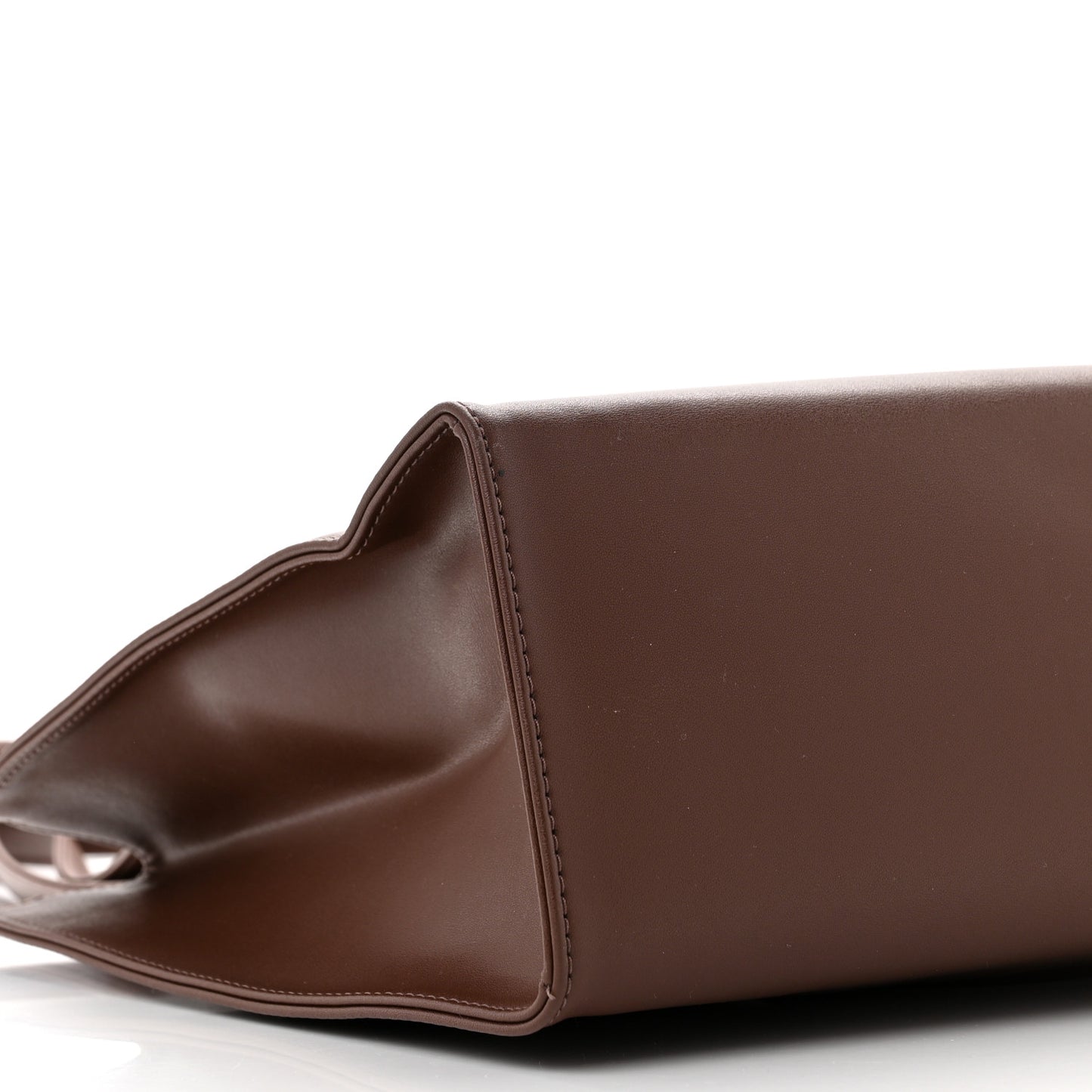 Vegan Leather Medium Shopping Bag Chocolate