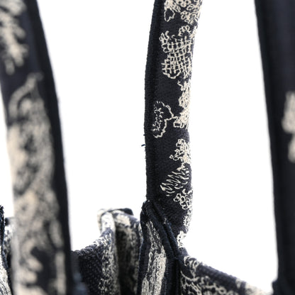 Christian Dior Canvas Embroidered Small Dioriviera Toile De Jouy Book Tote Blue 12 of 12