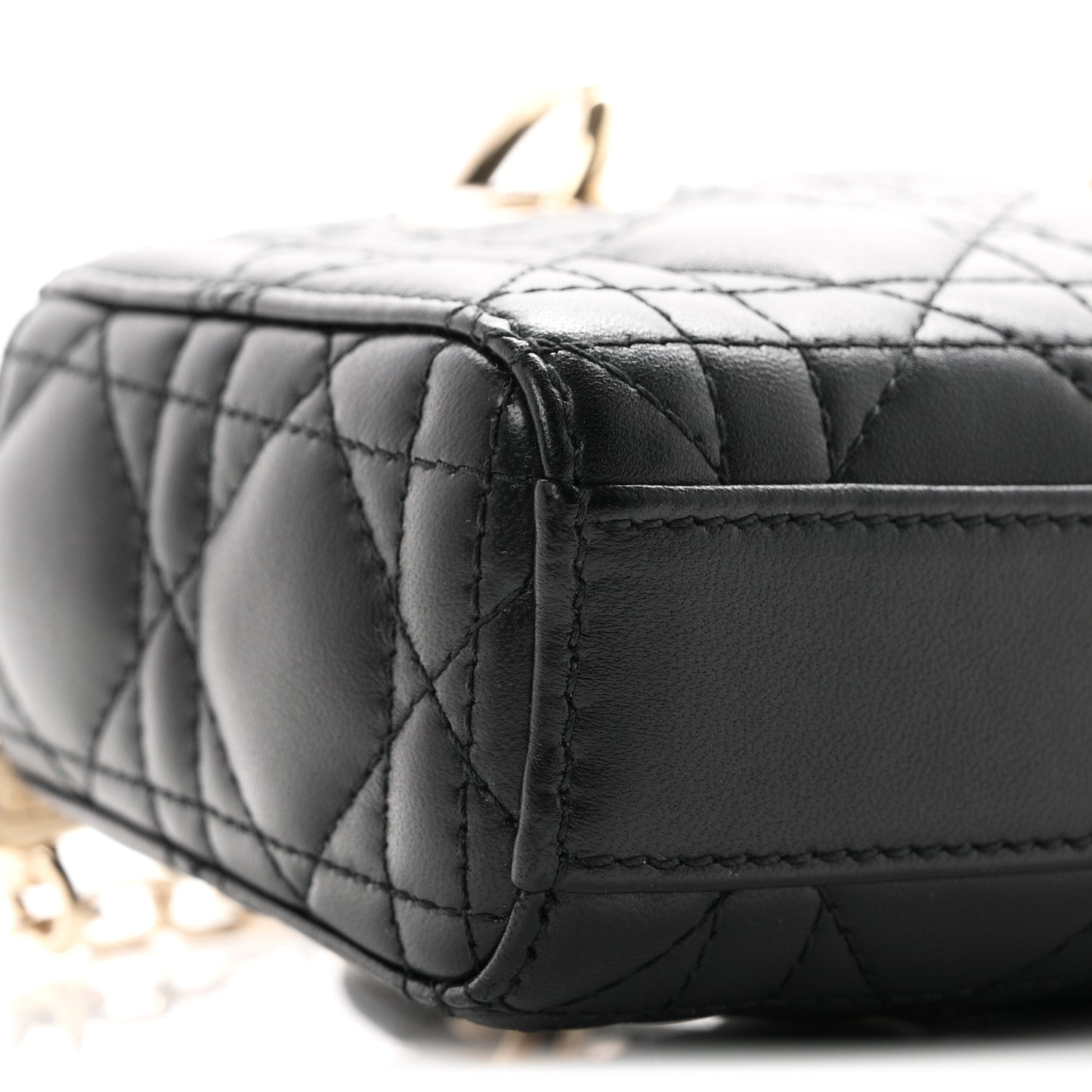Lambskin Cannage Micro Lady D-Joy Black