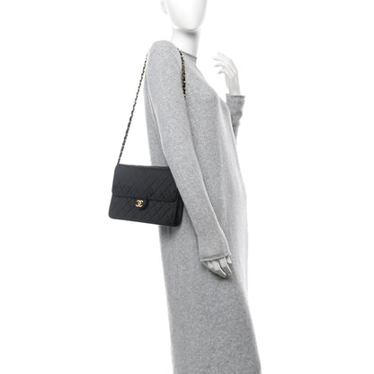 Chanel Lambskin Quilted Medium Single Flap Black 2 of 11