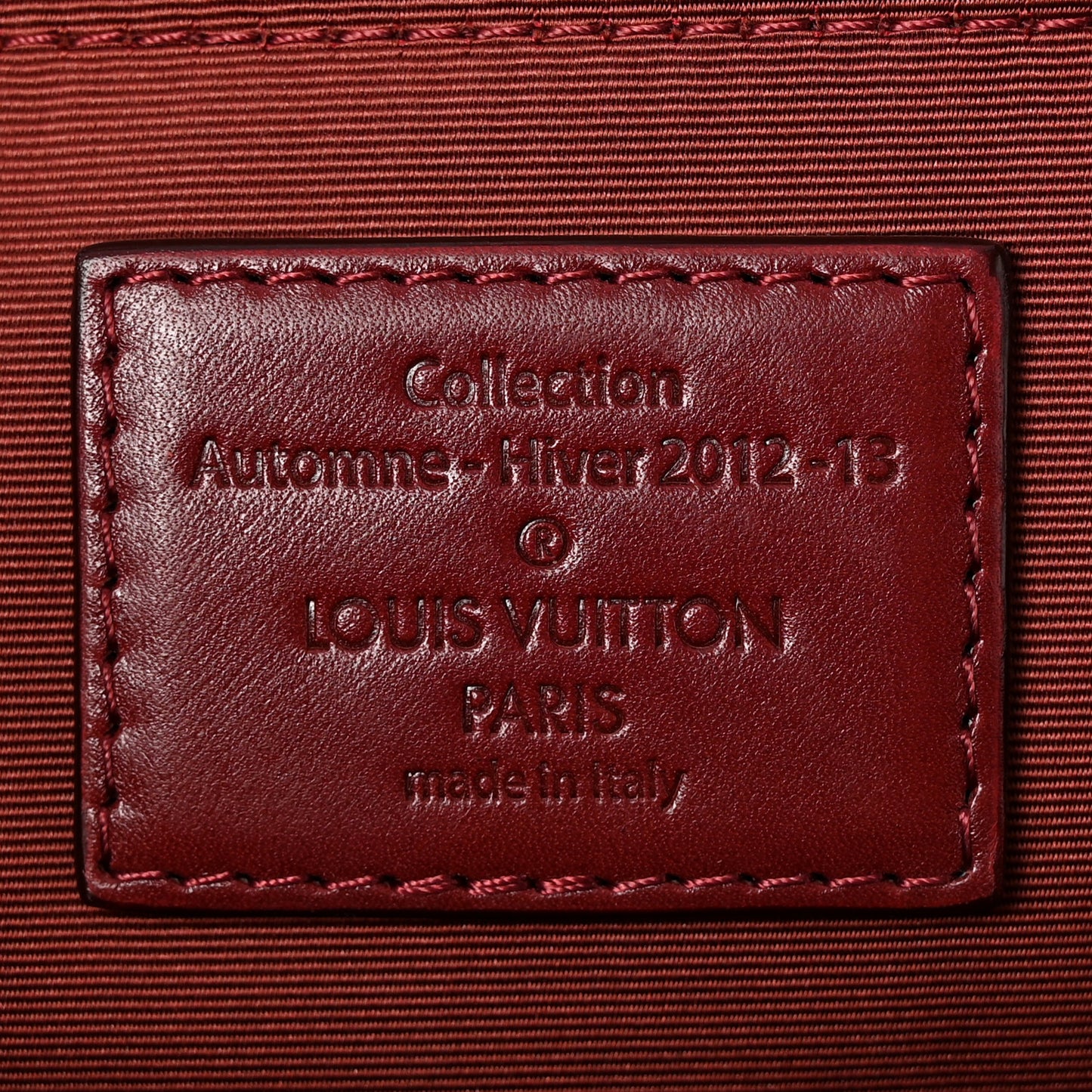 Sequin Monogram Sunshine Express North South Burgundy