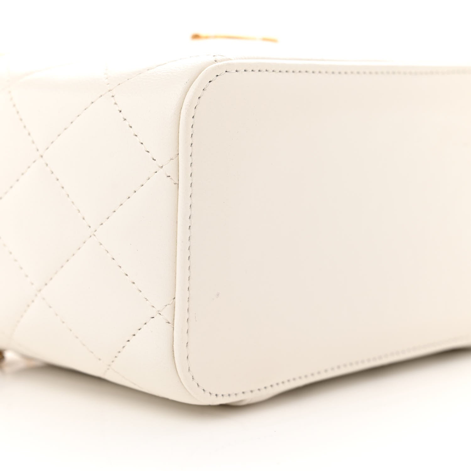 Chanel Lambskin Quilted Punk Essentials Vanity Case With Chain White 9 of 12