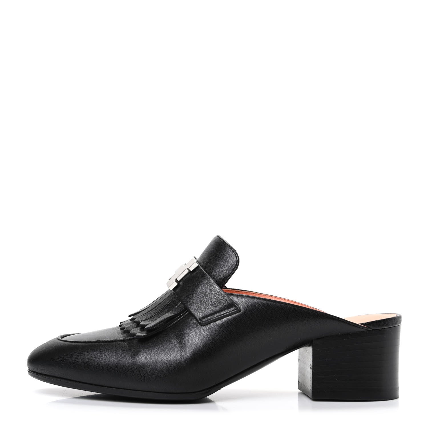 Hermes Goatskin Tuileries Mules 36 Black 1 of 8